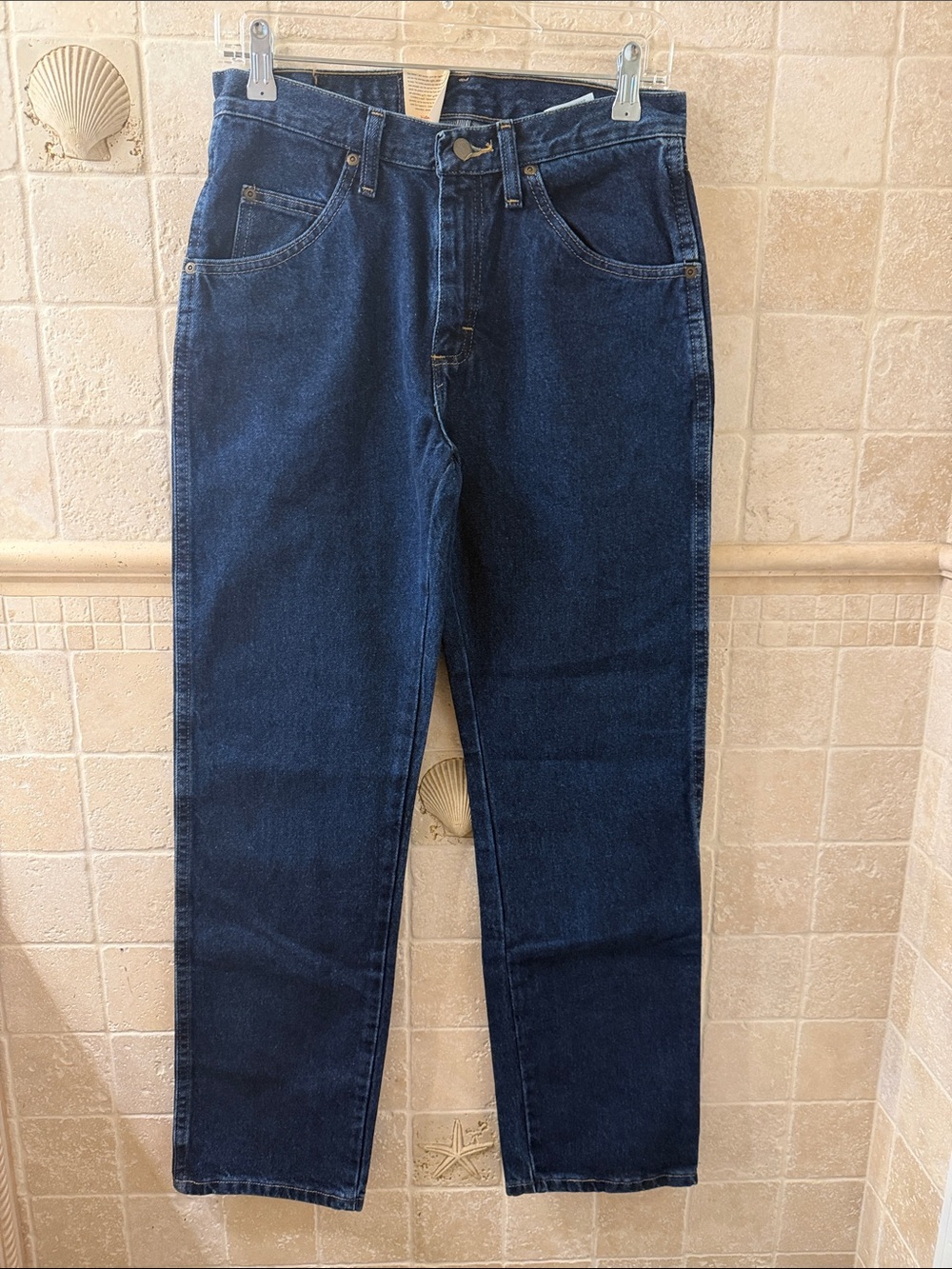 Men’s Wrangler Classic High-Waist Dark Blue Denim Jeans 29x30